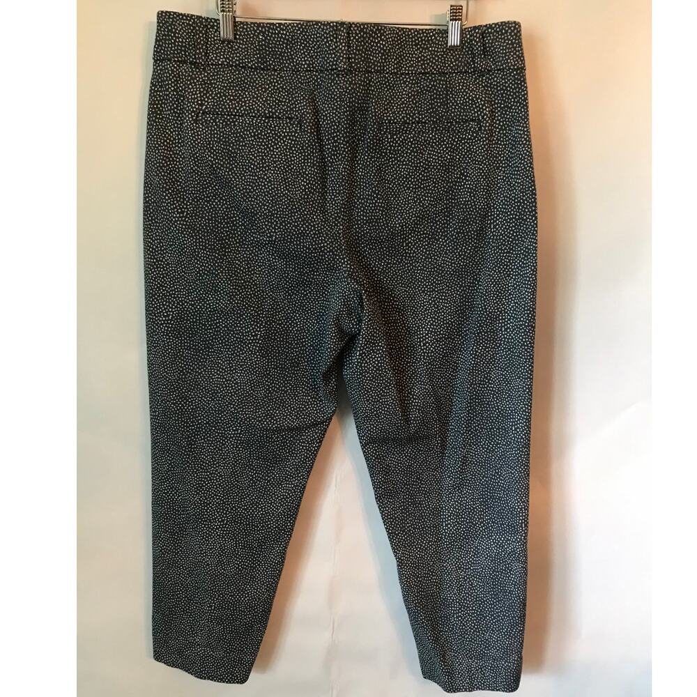 Loft Ann Taylor Pants Size 12 Womens Blue White Cropped The Riviera Julie Fit - Picture 2 of 9